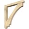 Ekena Millwork Imperial Arts and Crafts Rough Sawn Bracket w/ Offset Brace, Douglas Fir, 6"W x 48"D x 48"H BKT0604X48X48IMP03RDF - alternate 1